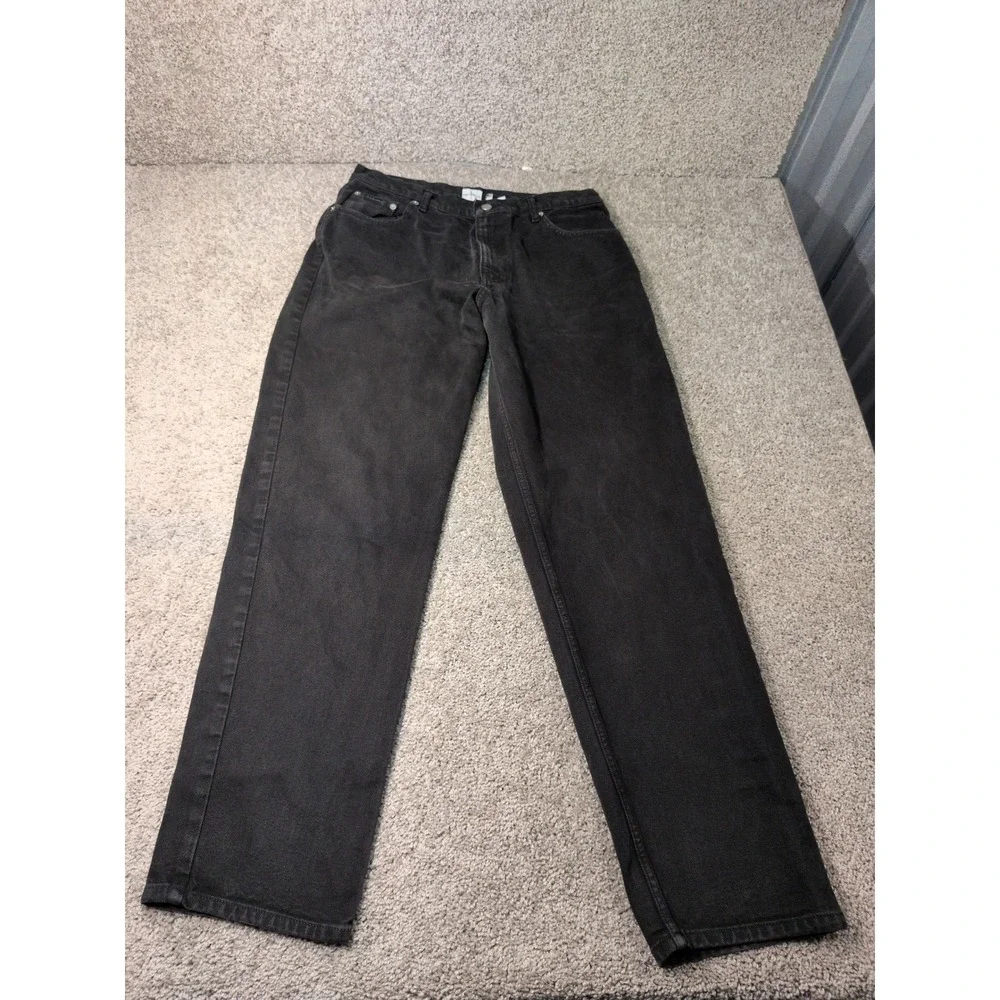 Calvin Klein Jeans Mens 34 Straight Leg Faded Black 100% Cotton Denim Pants